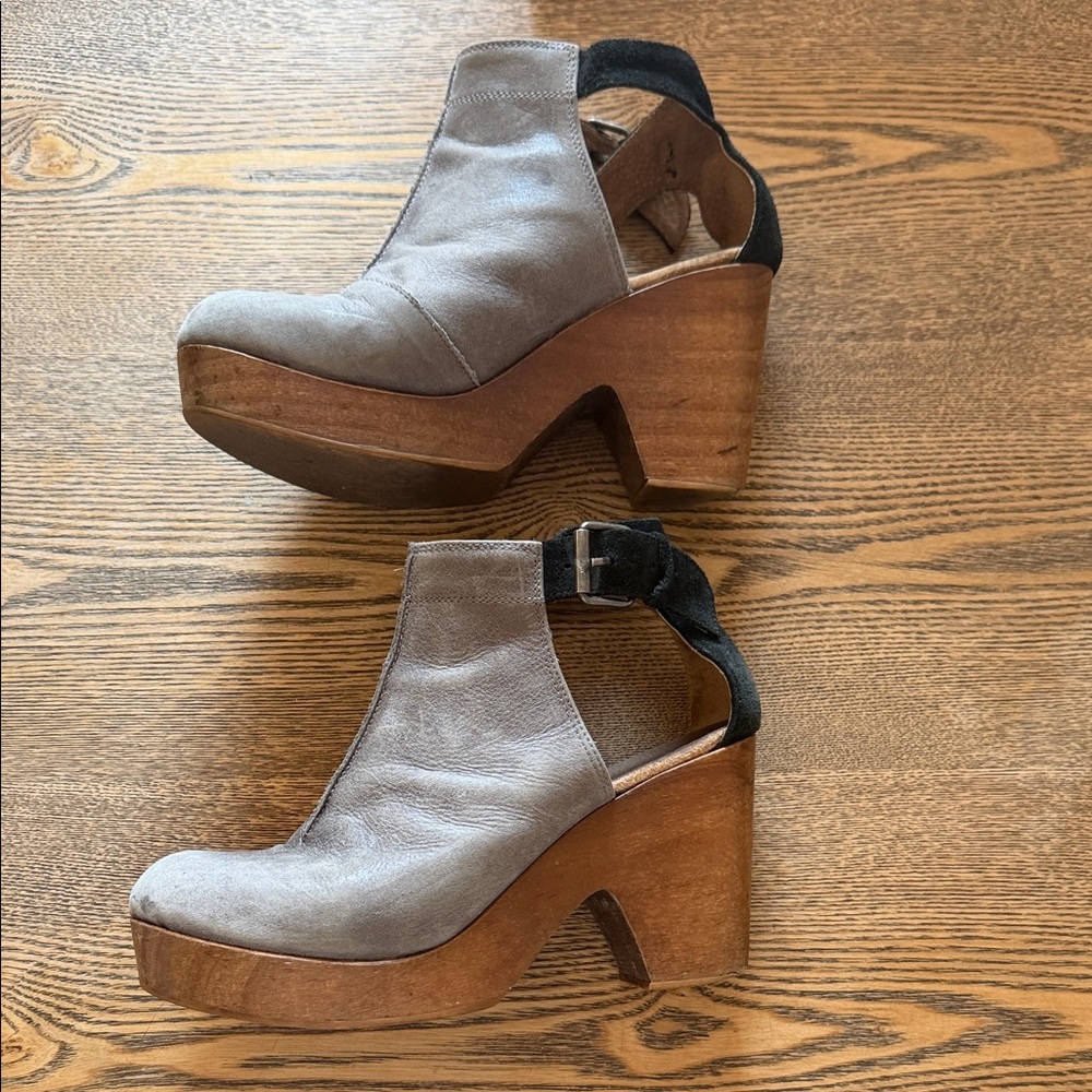 Free people Gray Suede Women's Platform 7